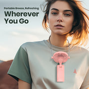 Portable Handheld Fan with 5000mAh Battery Up to 24 Hours Rechargeable Foldable Quiet Brushless Motor