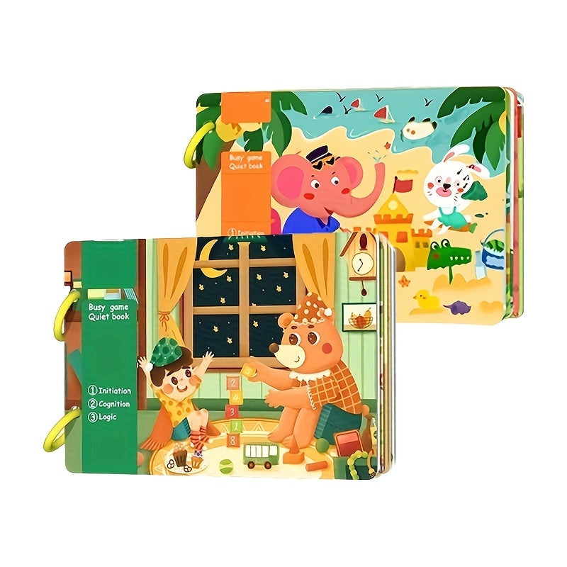 Educational Sticker Set for DIY Quiet Book White Paper for Children 14+