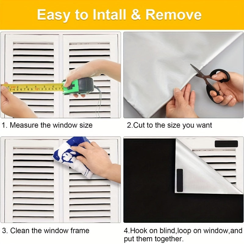 Blackout Curtain Panel, Portable UV Block Window Shade for RV Bedroom