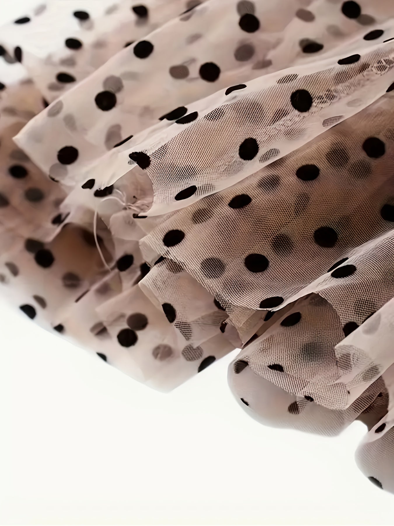 Plus Size Mesh Polka Dot Skirt Half Skirt Vacation Elegant Comfortable