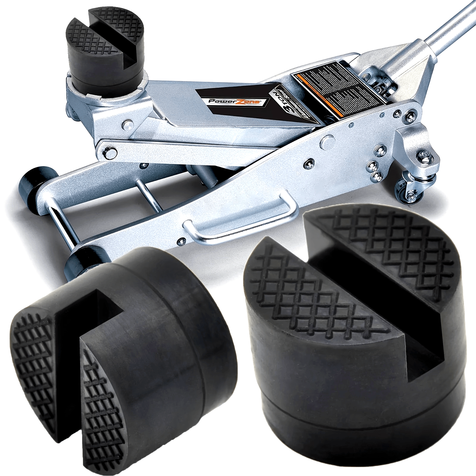 Universal Synthetic Rubber Car Jack Pad Frame Protector Slotted Lifting Disk