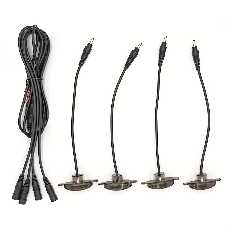 Противотуманные светодиодные фары для внедорожников и грузовиков, дымчатый янтарный, дневной ходовой огонь