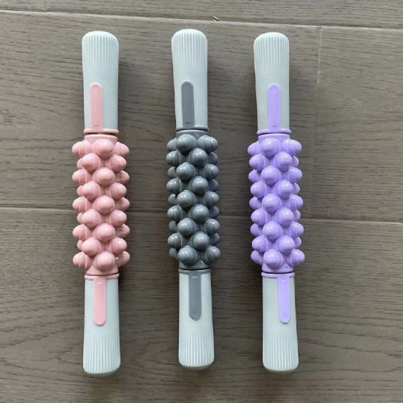 Butun tanaga, fibromiyalji terapiyasiga, yoga dam olishiga va turli tanalar uchun o'z-o'zini massaj qilishga mo'ljallangan elektrsiz mushak massaj tayoqchasi.