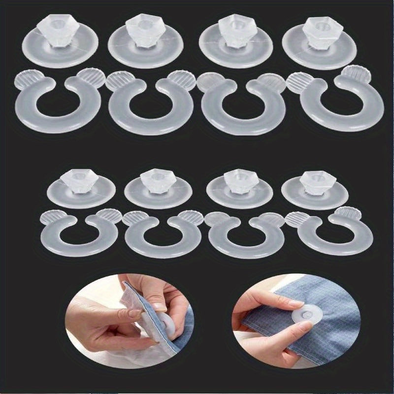 Pack of 8 Quilt Corner Fixing Buckles for Safety and Invisible Sheet Repair