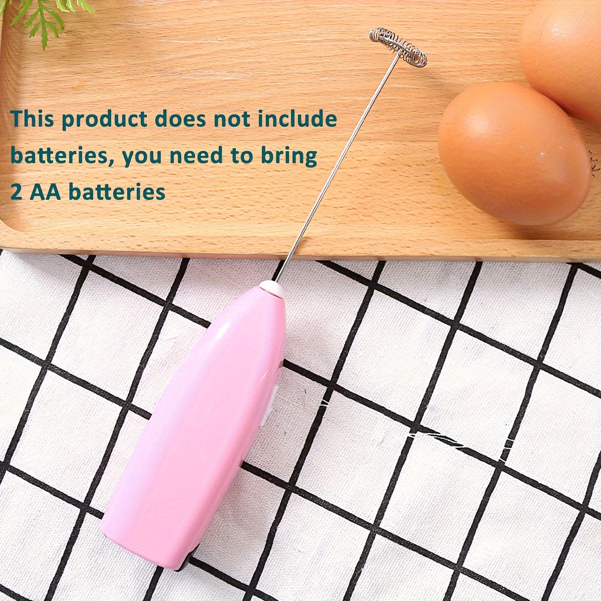 Electric Stainless Steel Milk Frother Mini Portable Cappuccino Maker Coffee Creamer Mixer