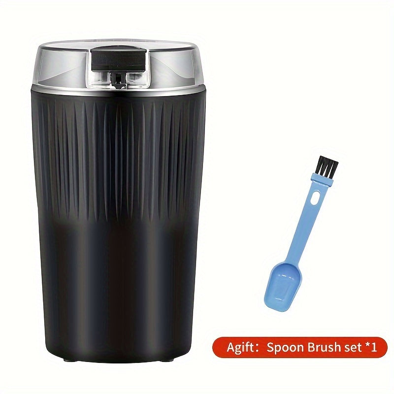 Electric Coffee Bean Grinder 200W Stainless Steel Food Grade Plastic One-Touch Control