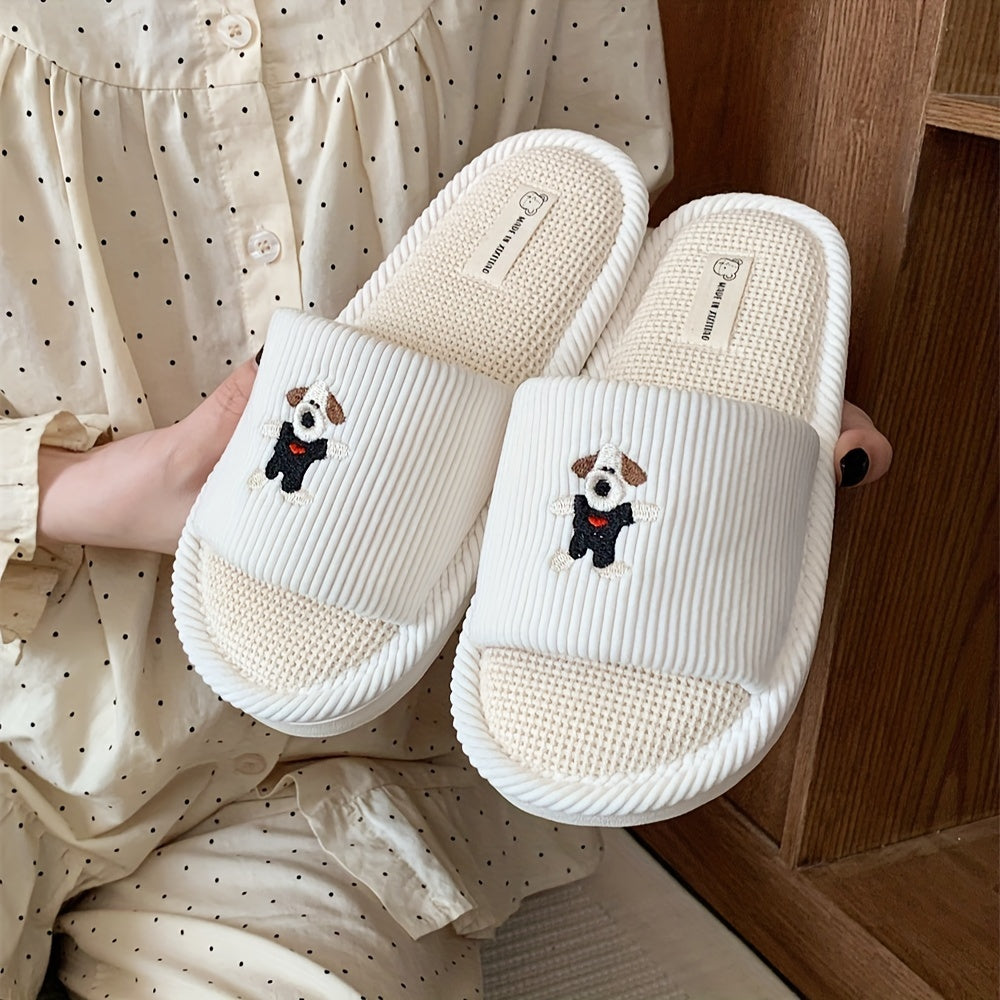 Uniseks peluş multfilmli yotoq xonasi ichki poyabzal yumshoq tagi sirpanmaydigan qulay oyoq kiyim