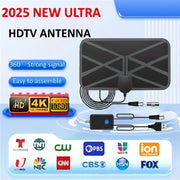Indoor HDTV Antenna 4K 1080P Signal Booster 430 Mile Range USB Powered Smart Switch