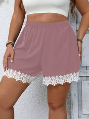 Plus o'lchamli chiroyli tilla bilan bezatilgan shortlar Polyester to'liq rangli ta'til uslubi Qish Kuz