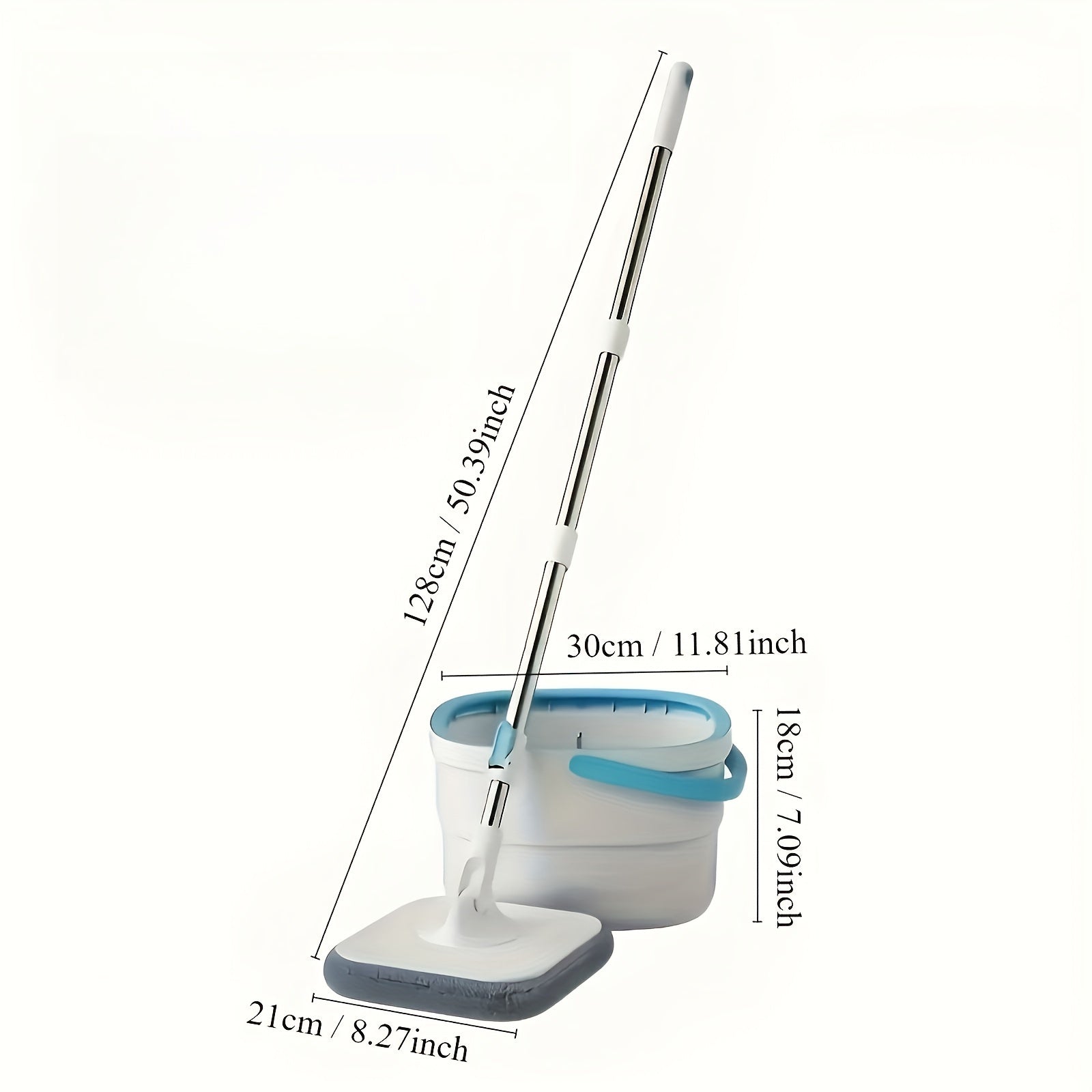 Microfiber Spin Mop Set with 360 Rotating Head for Wood and Laminate Floors