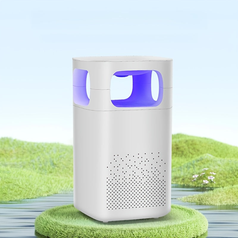 Indoor Air Purifier White Blue LED Smoke Odor Elimination USB Powered