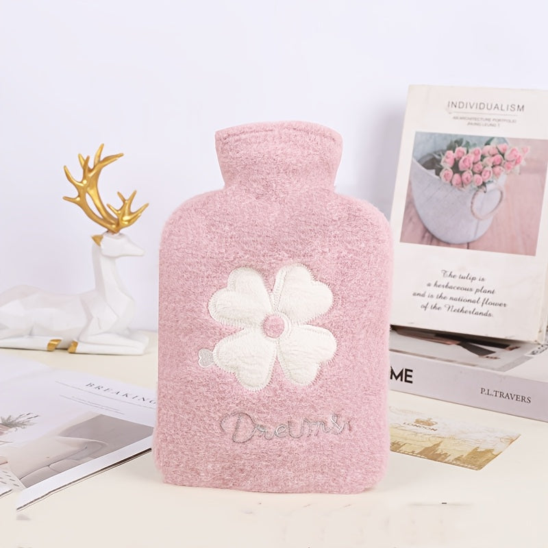 Large Capacity Hot Water Bag 1000ml with Detachable Cover for Cold Hands and Feet