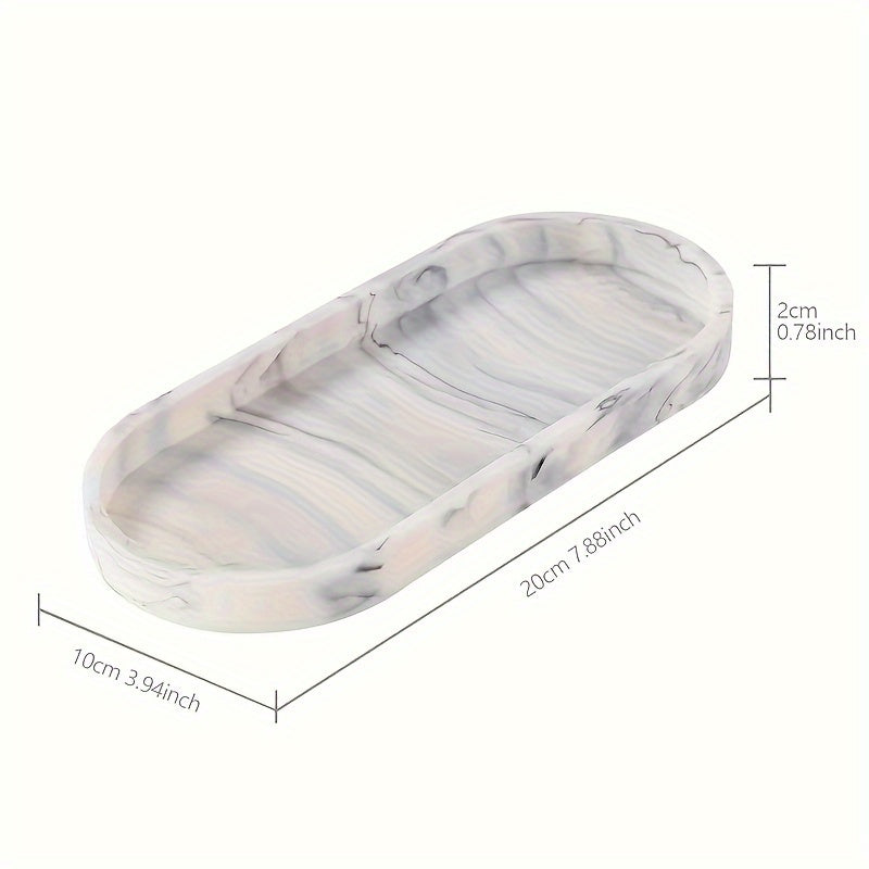 Black Silicone Vanity Tray for Organizing Toiletries Perfume Jewelry