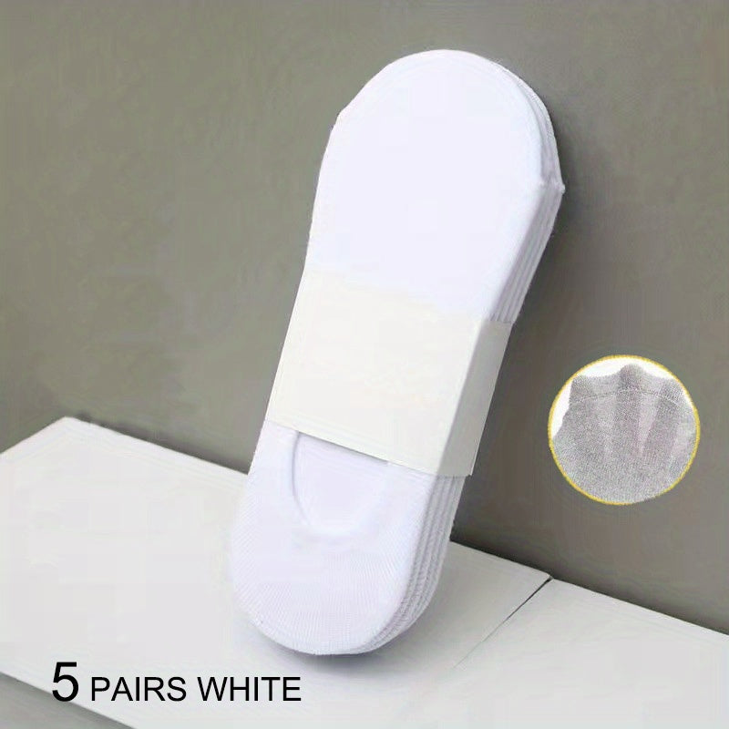 Men's Breathable Thin Casual Business Socks 10 Pairs Low Cut Invisible Knit