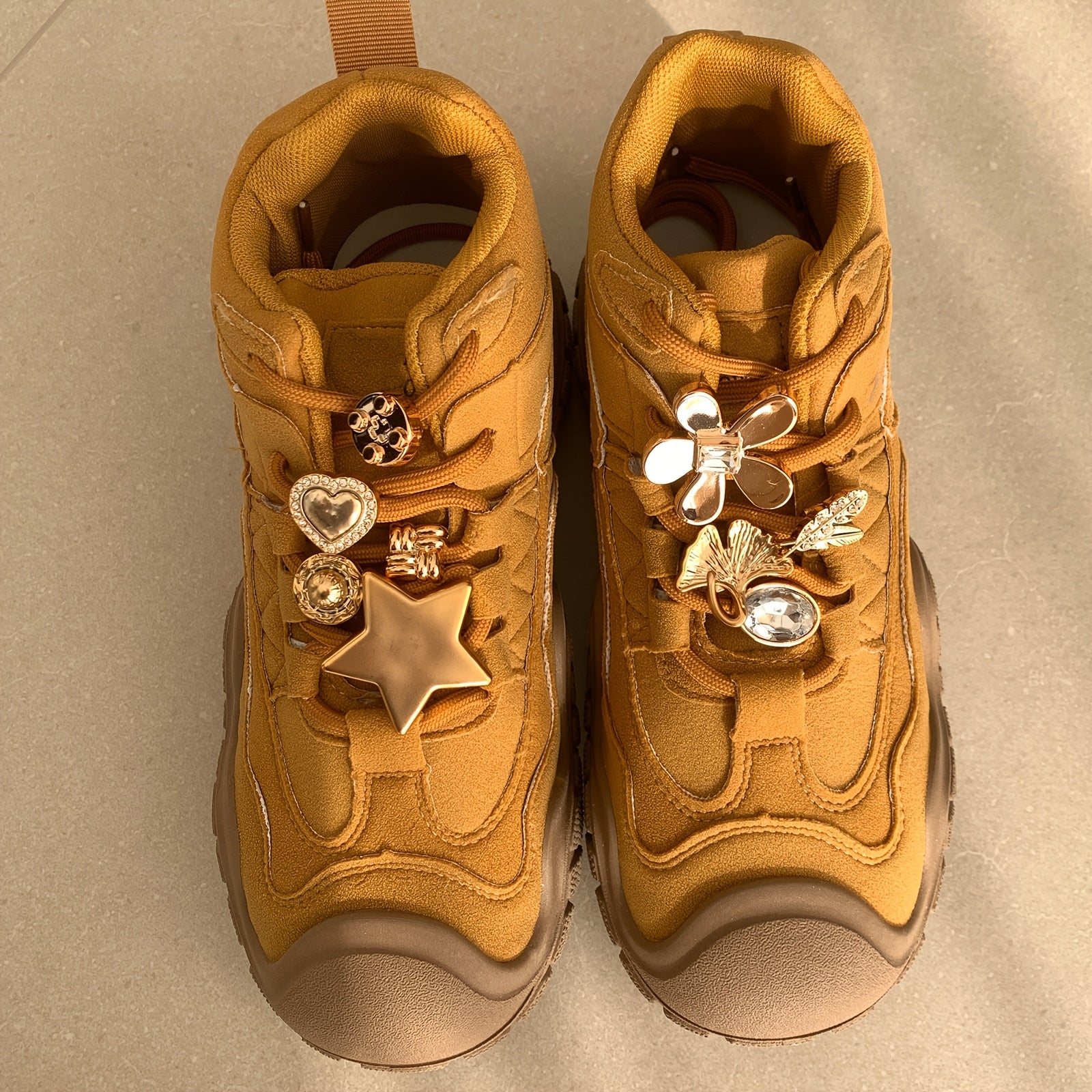 Women's Shoe Charms 9 Pcs Detachable Shoelace Clips Sneakers & Boots Accessories
