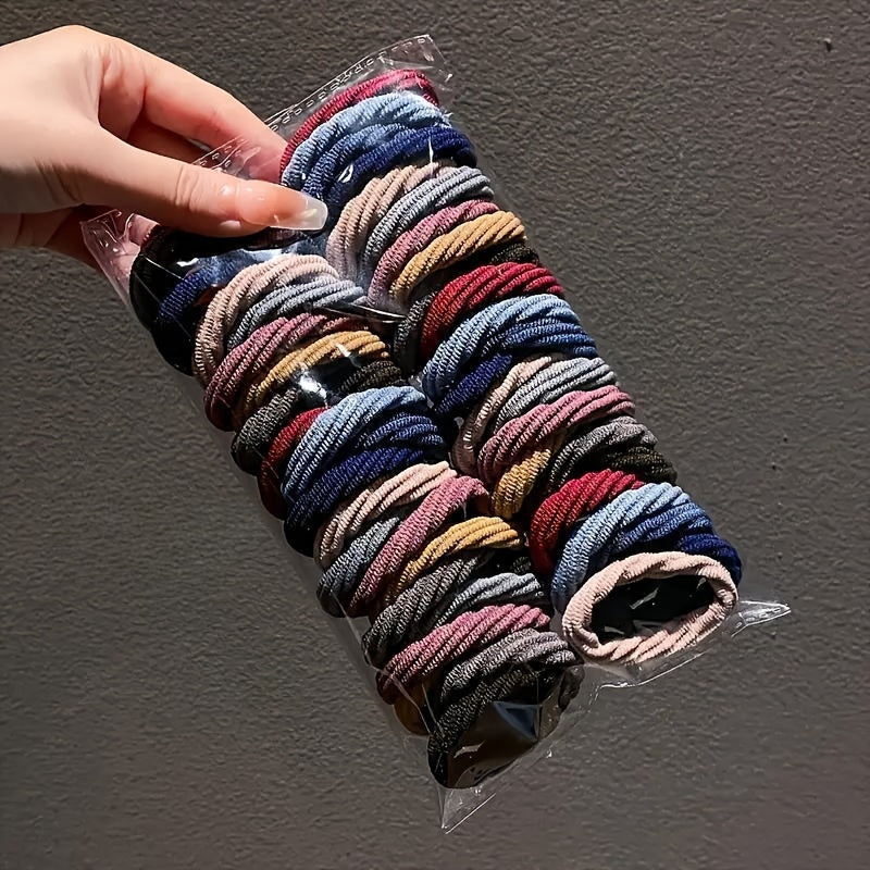 Bandas para el cabello sin costuras para mujer, 30 piezas, sujetadores de coleta gruesos y elásticos