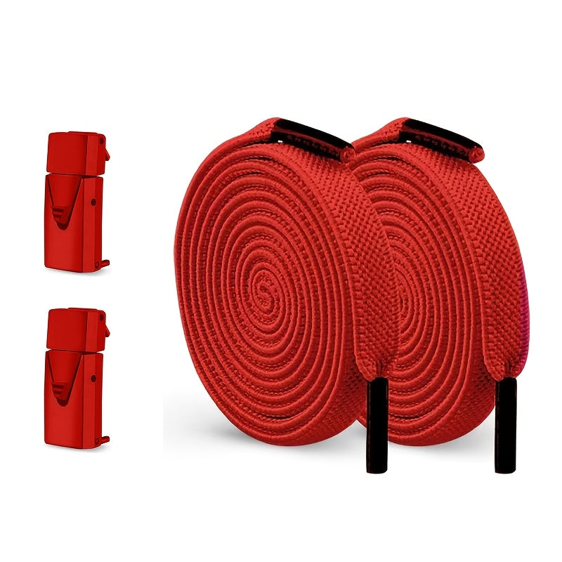 2-Pack Elastic No-Tie Shoe Laces for Sports and Casual Shoes