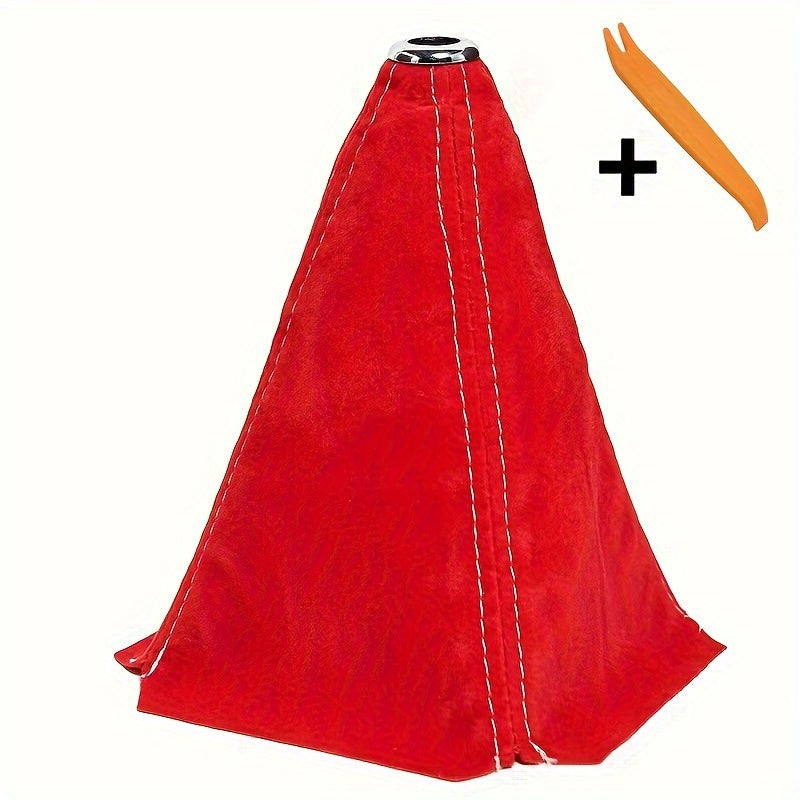 Universal Car Gear Shift Knob Cover Waterproof PU Leather Dust Boot Interior Decor