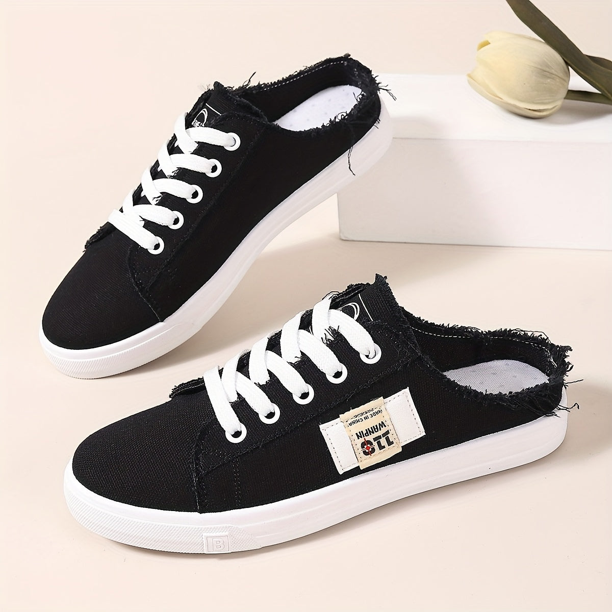 Women's Casual Slip-On Sneakers with Breathable Fabric Upper