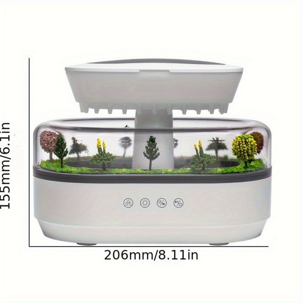 Ультразвуковой диффузор для ароматерапии с цветными подсветками и режимами распыления