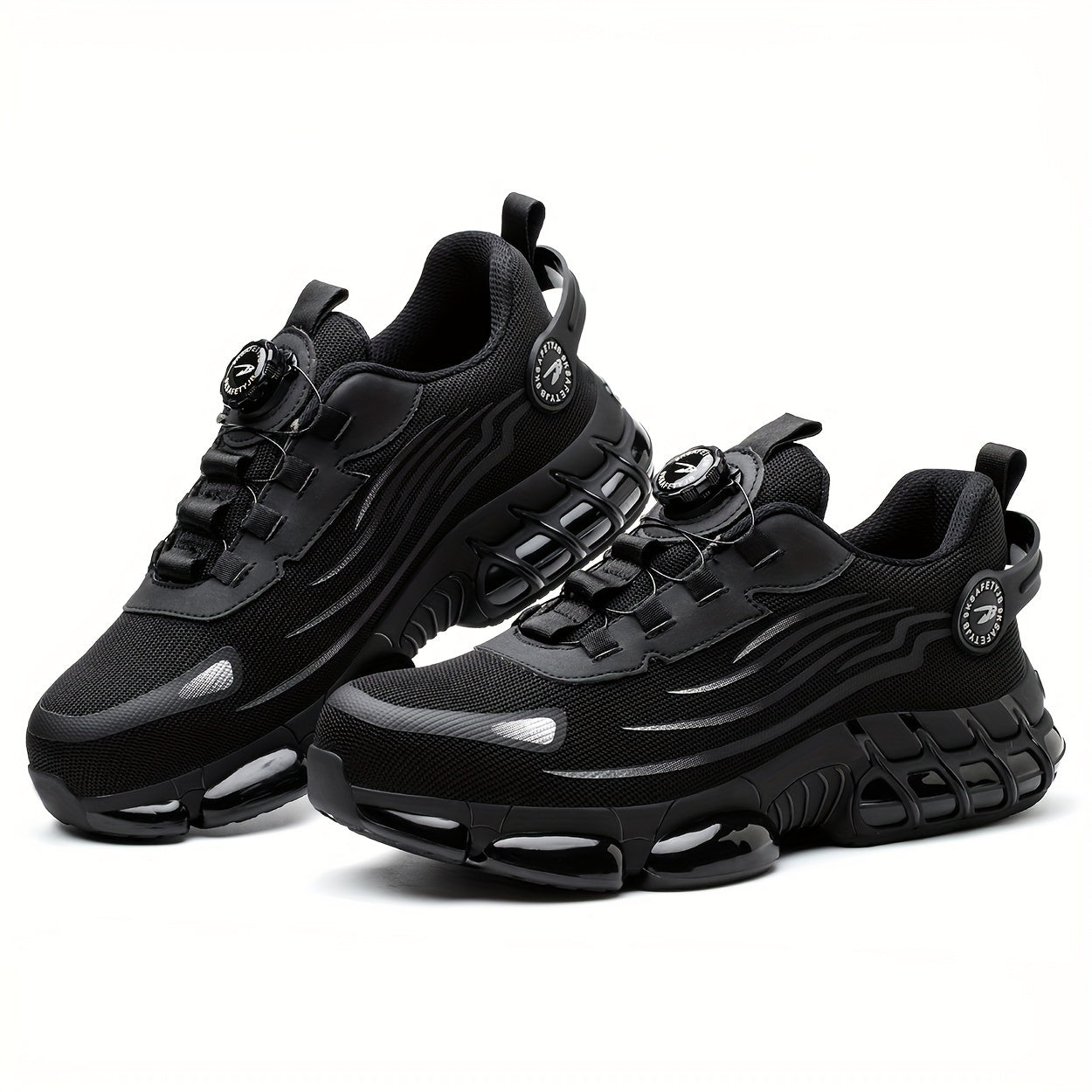 Men's Steel Toe Work Shoes Breathable Mesh Stab-Proof Outdoor Safety Shoes