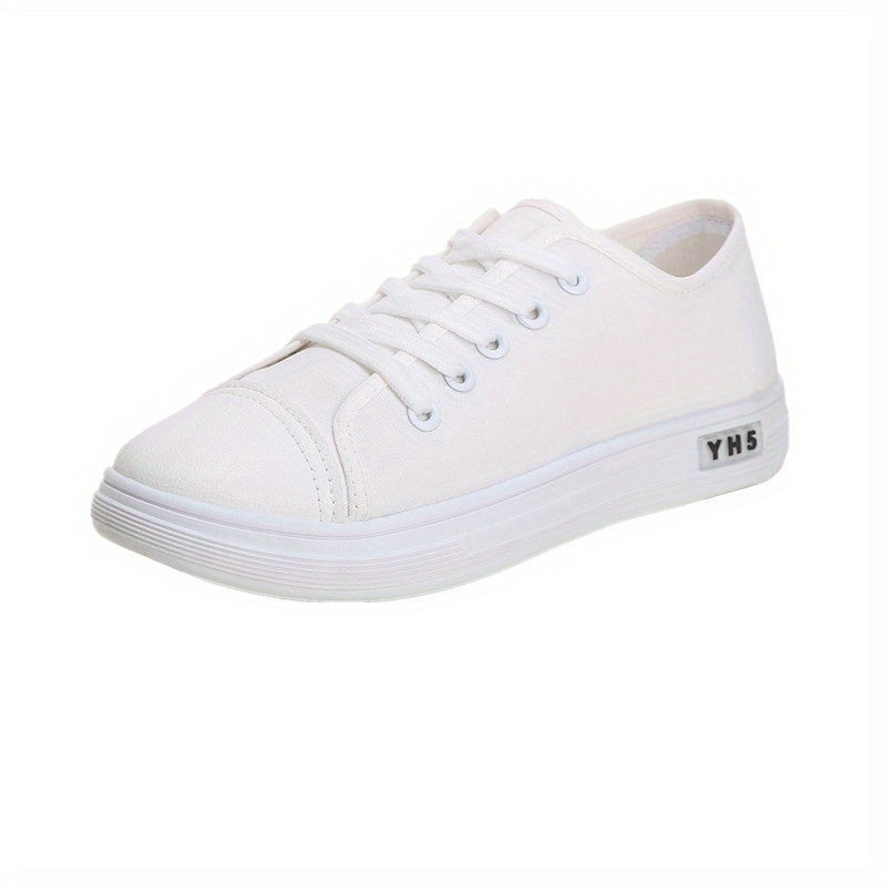 Women’s Breathable Casual Sneakers Summer Black White Skate Shoes Rubber Sole