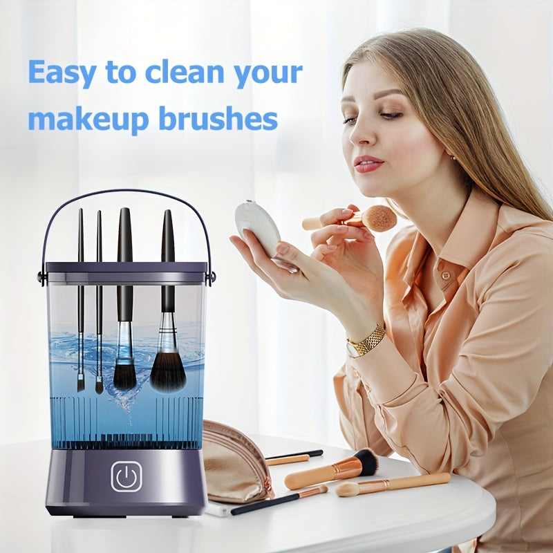 Electric Makeup Brush Cleaner USB Portable Deep Cleansing High-Speed Spiral Fan