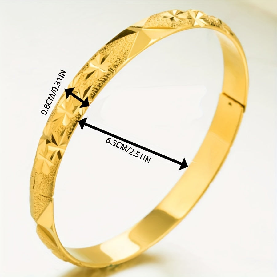 Винтажный набор браслетов из 6 штук с ретро-резьбой традиционных свадебных украшений. Идеальный подарок для женщин.