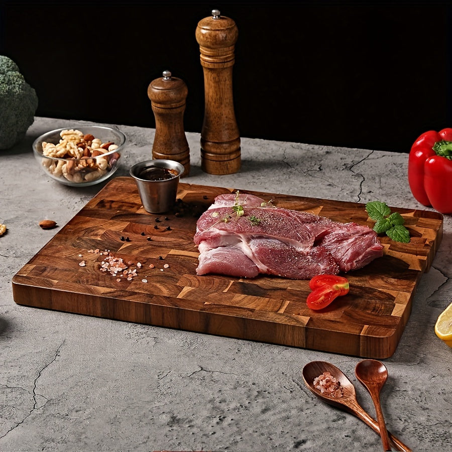 Acacia Wooden Cutting Board 1 Piece for Chopping Slicing Serving Kitchen