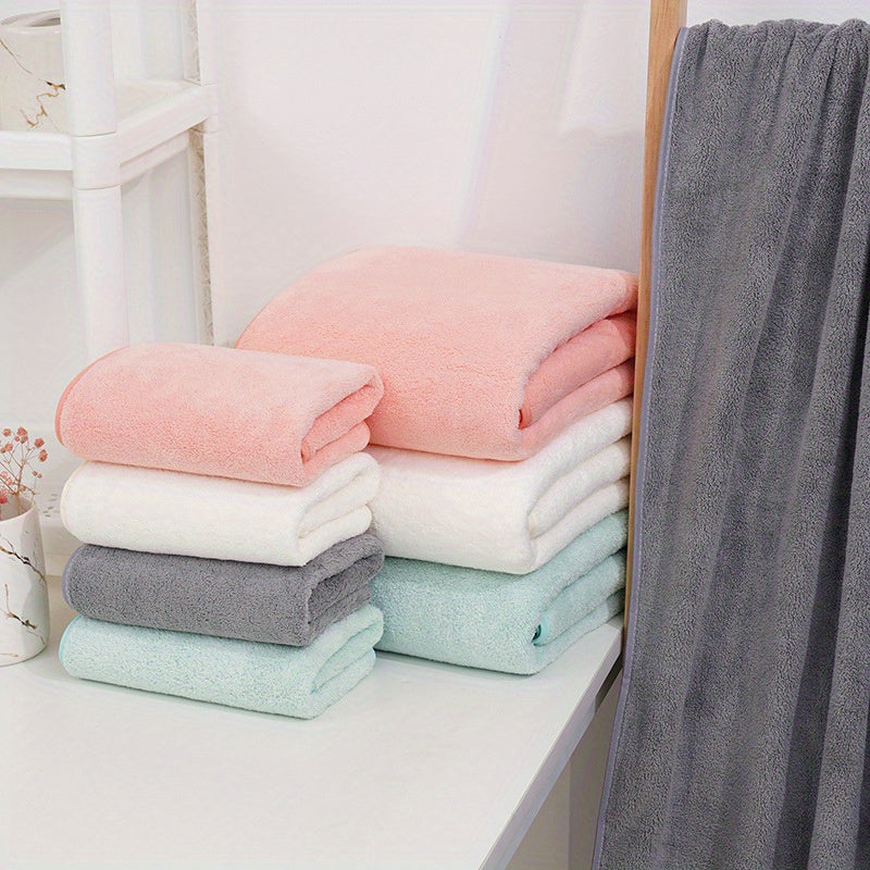 Набор из 3 полотенец для ванной из кораллового бархата, впитывающие, мягкие, приятные для кожи, не выцветают