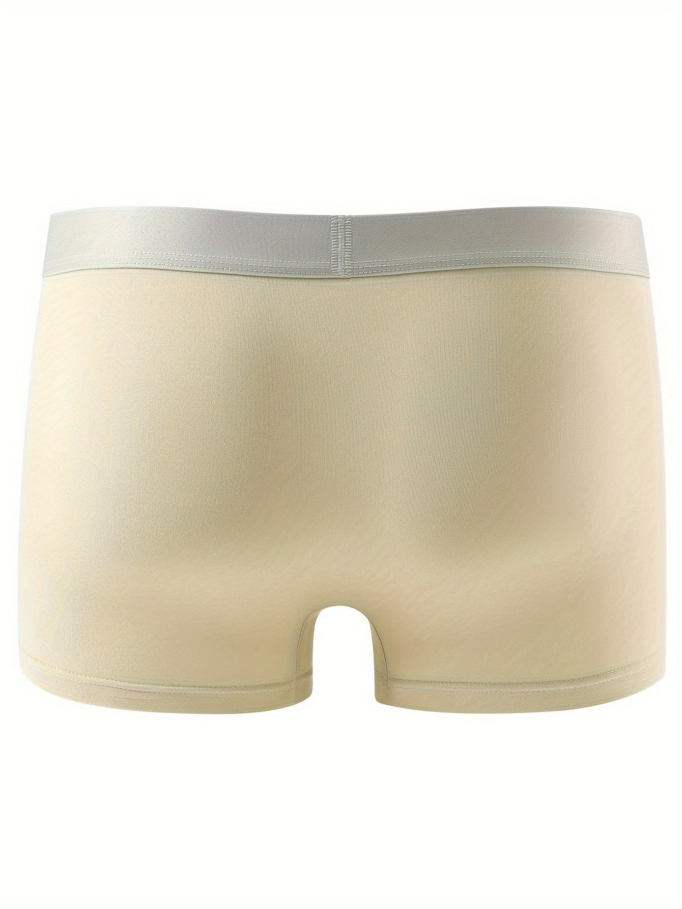 Men's Solid Color Sports Underwear Set 4-Piece Breathable Knit Fabric