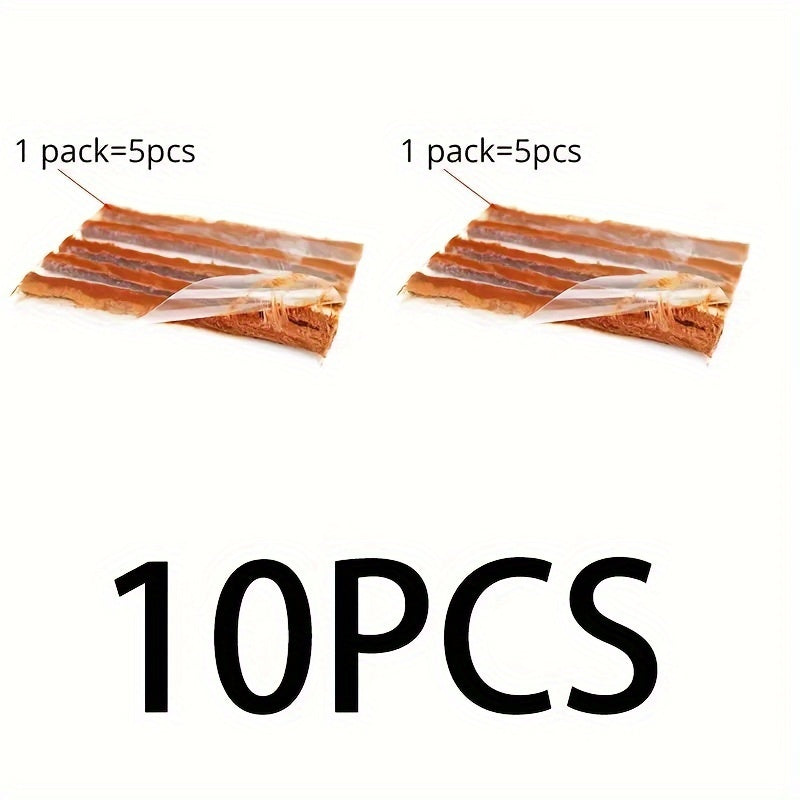 Tiras de reparación de neumáticos de coche, sellador de neumáticos de goma para pinchazos, herramienta para coches y motocicletas