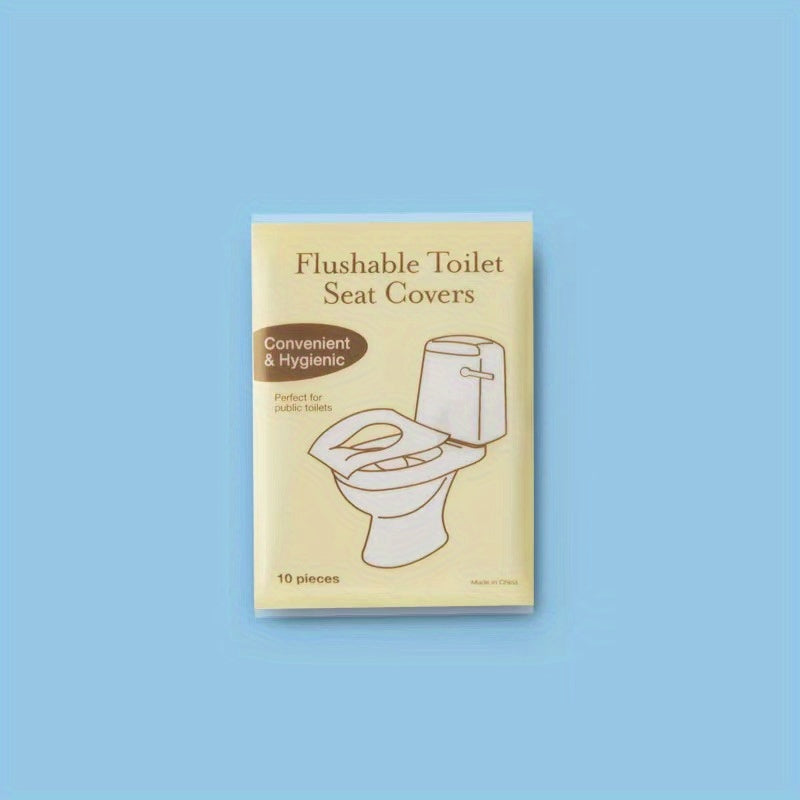 80 Pack Biodegradable Flushable Paper Toilet Seat Covers for Adults and Potty Training