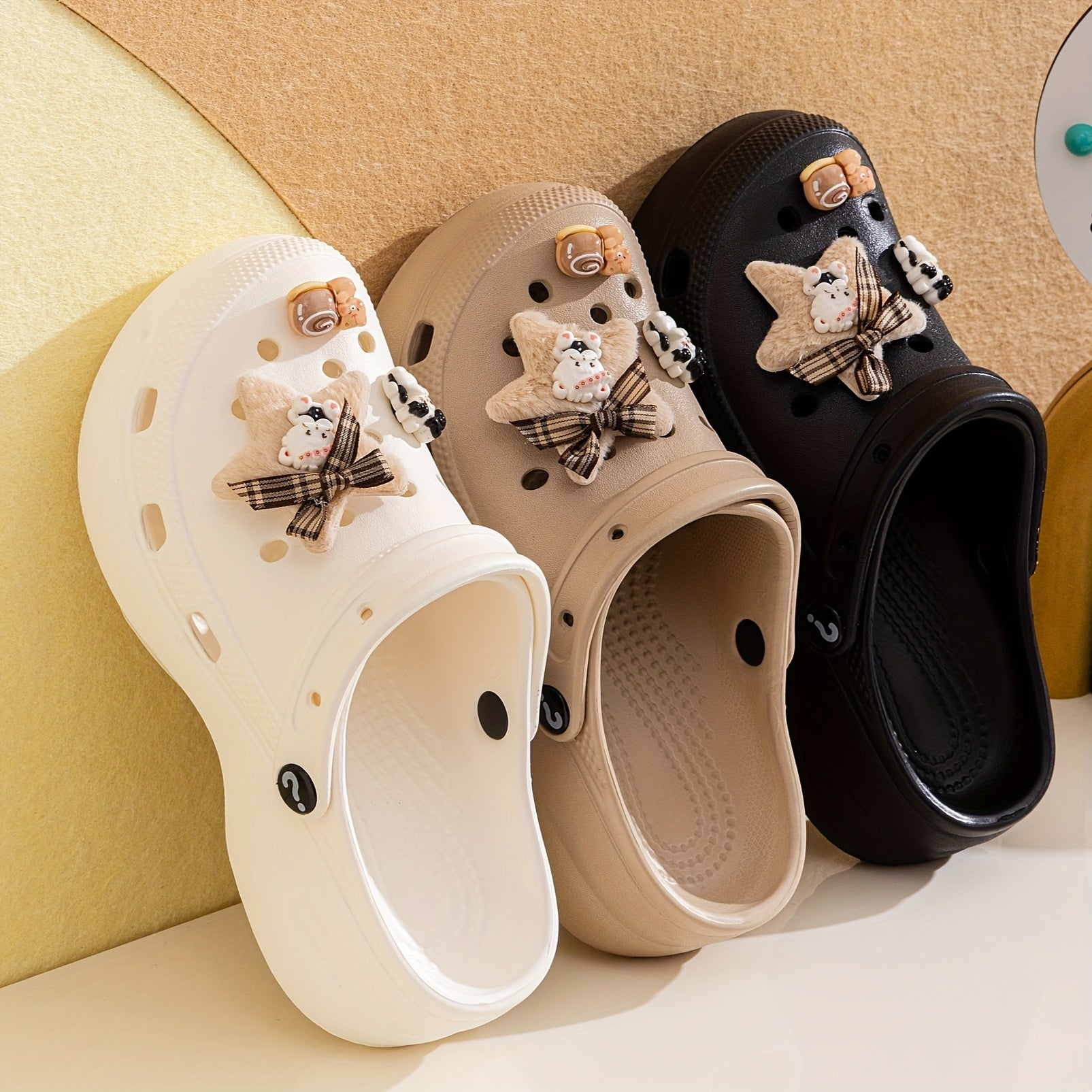 Women's Cute Cat Star EVA Slide Sandals Summer Casual Slip-Ons