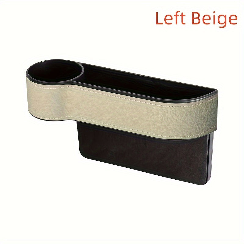 Avtomobil o'rindig'ining bo'shliq tashkilotchisi Universal PU charm quvvatli telefon kalitlar uchun saqlash qutisi bilan zaryad olish teshigi