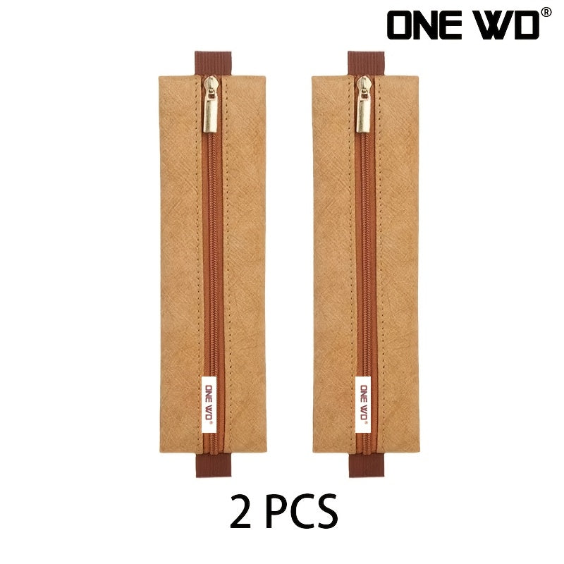 Lightweight Dupond Paper Pencil Case with Zipper for School Supplies