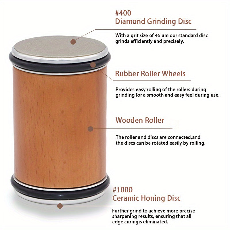 Afilador de cuchillos manual de acero inoxidable para cocineros domésticos y profesionales