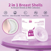 Silicone Breast Shields and Milk Collectors Non-Toxic Durable Easy to Wash