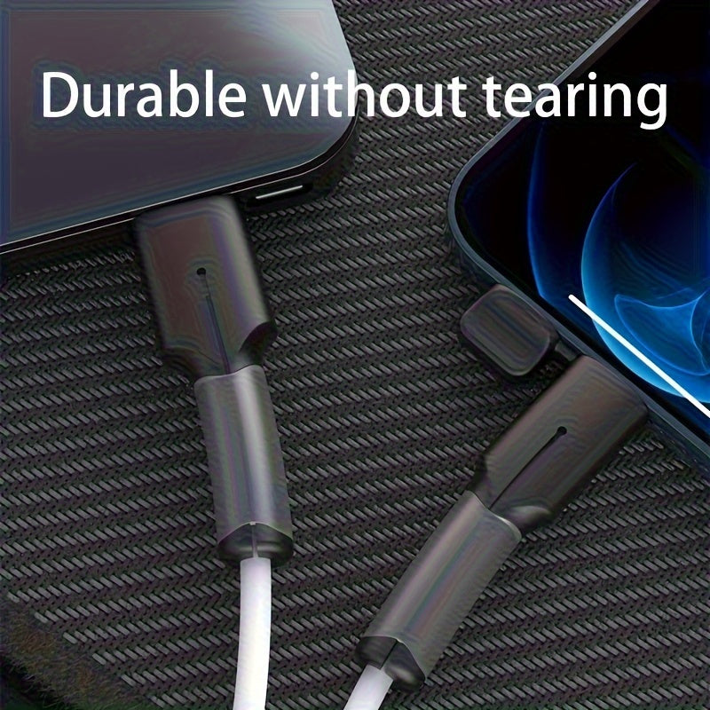 Silicone Cable Protector for Data Cables and Chargers Compatible with iPhone, Huawei, Oppo, Xiaomi, VIVO