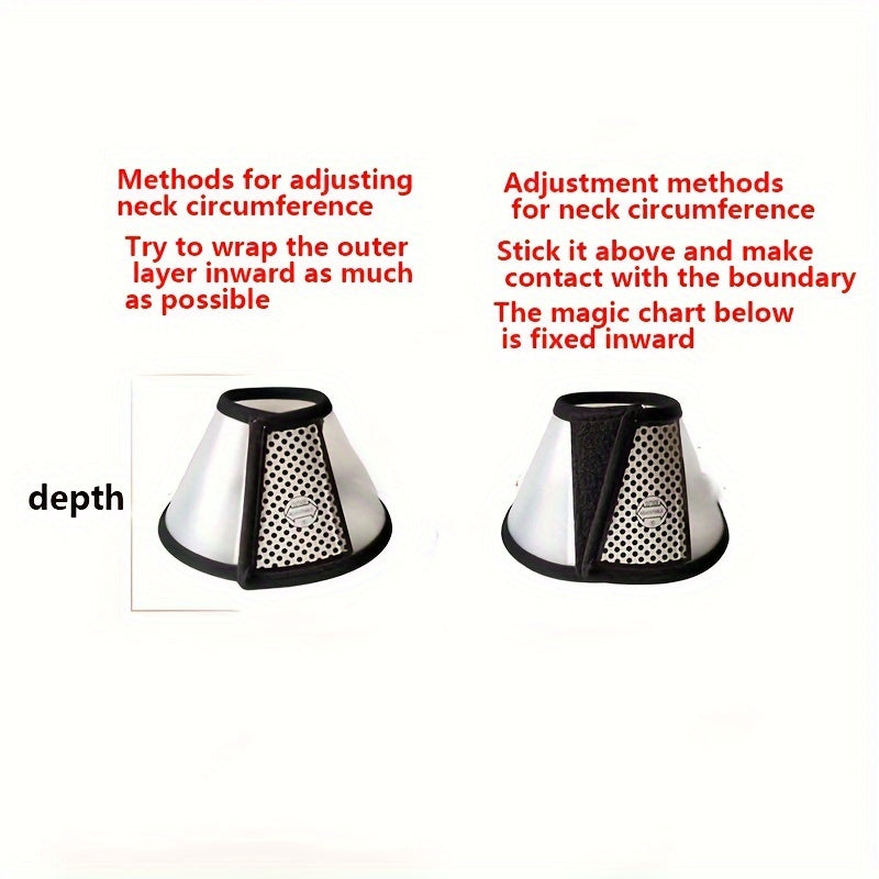 Pet Protective Cone for Dogs and Cats Made of PP Material Veterinary Safety Gear