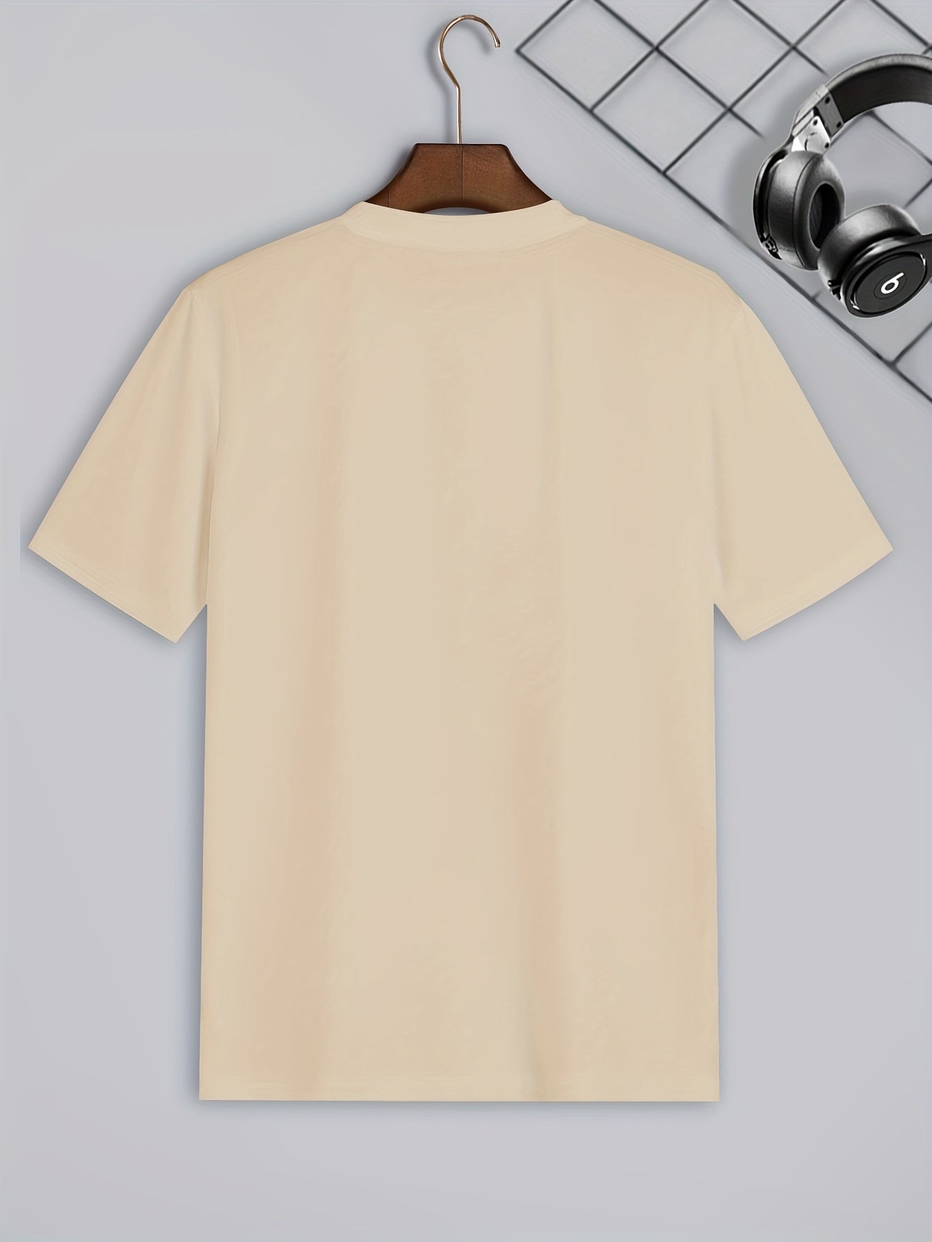 Conjunto de 6 camisetas de manga corta de color sólido para hombre, poliéster, ropa casual