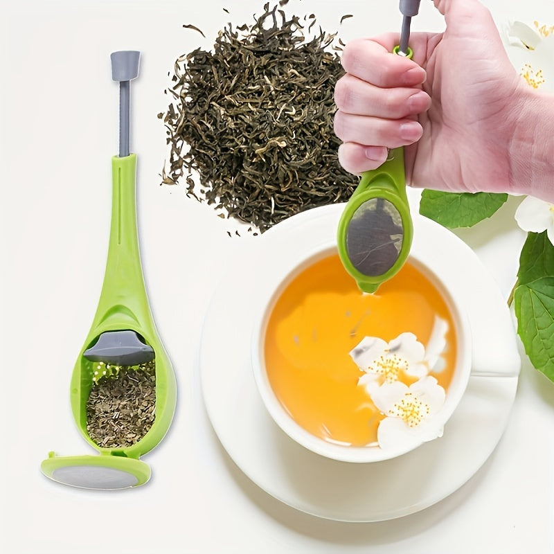 Easy-Pour Tea Infuser for Loose Leaf Tea Drip-Free Food-Grade Plastic Metal