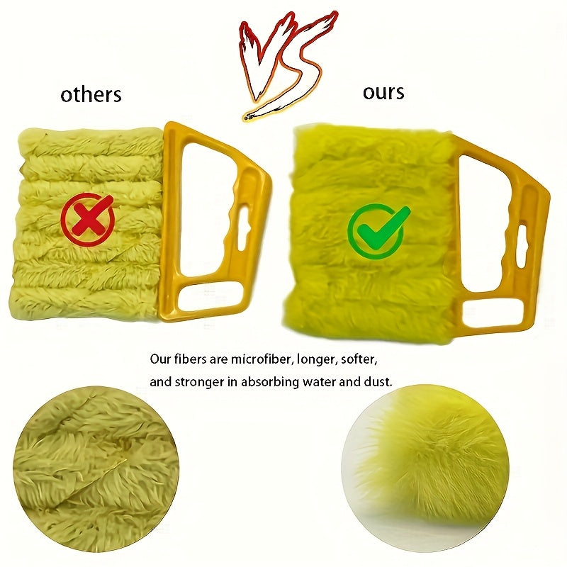 Microfiber Venetian Curtain Duster Reusable Washable Blind Brush for Dusting and Polishing