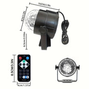 Sound Activated RGB Disco Ball Light for Parties Weddings Bars and More