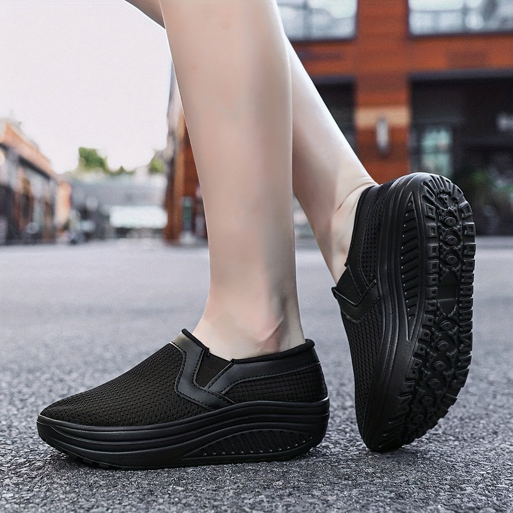 Women's Slip-On Sneakers Breathable Mesh Lightweighteva Casual All-Season
