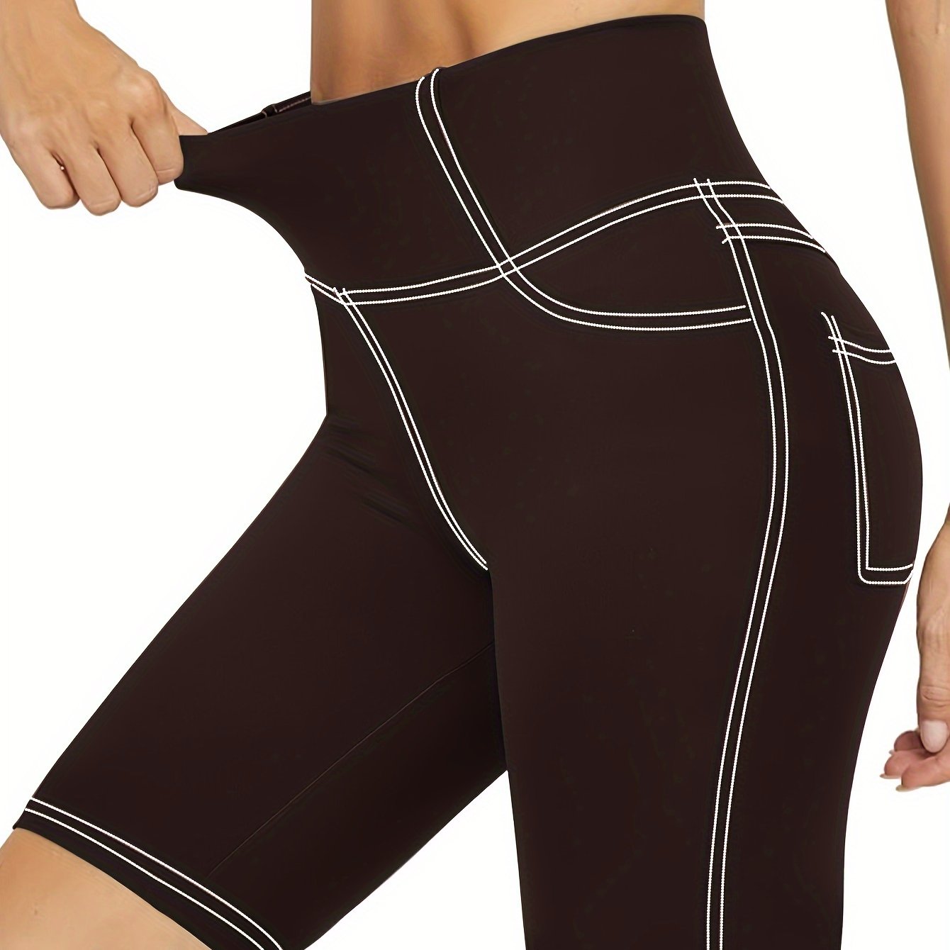 Plus Size Women's Denim Shorts High-Waisted Summer Casual Navy Blue