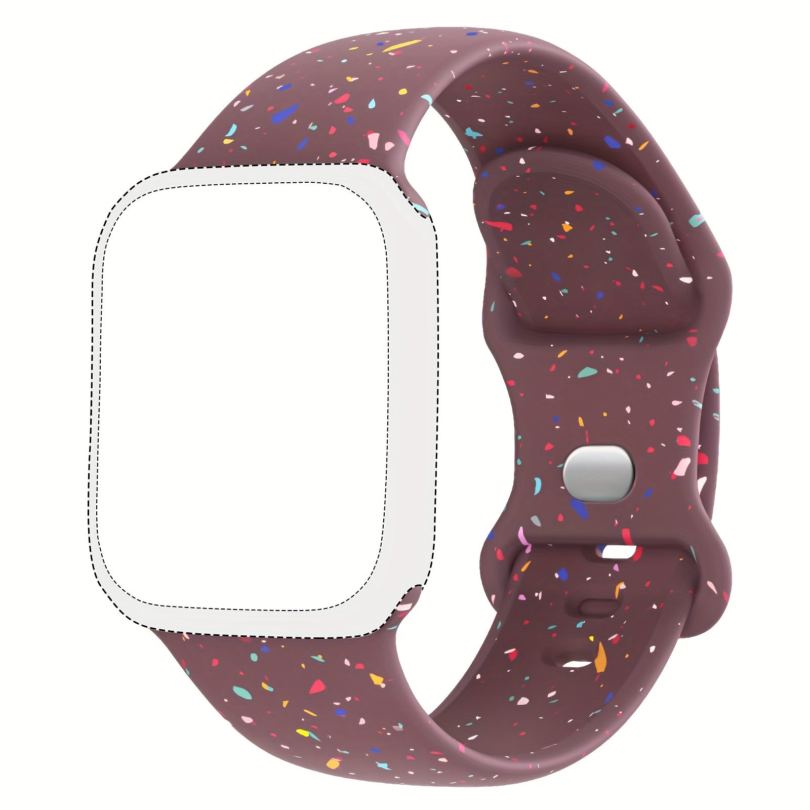 Silicone Smartwatch Bands for Men and Women Compatible with iWatch Series 1-10 38mm 40mm 41mm 42mm 44mm 45mm 46mm 49mm