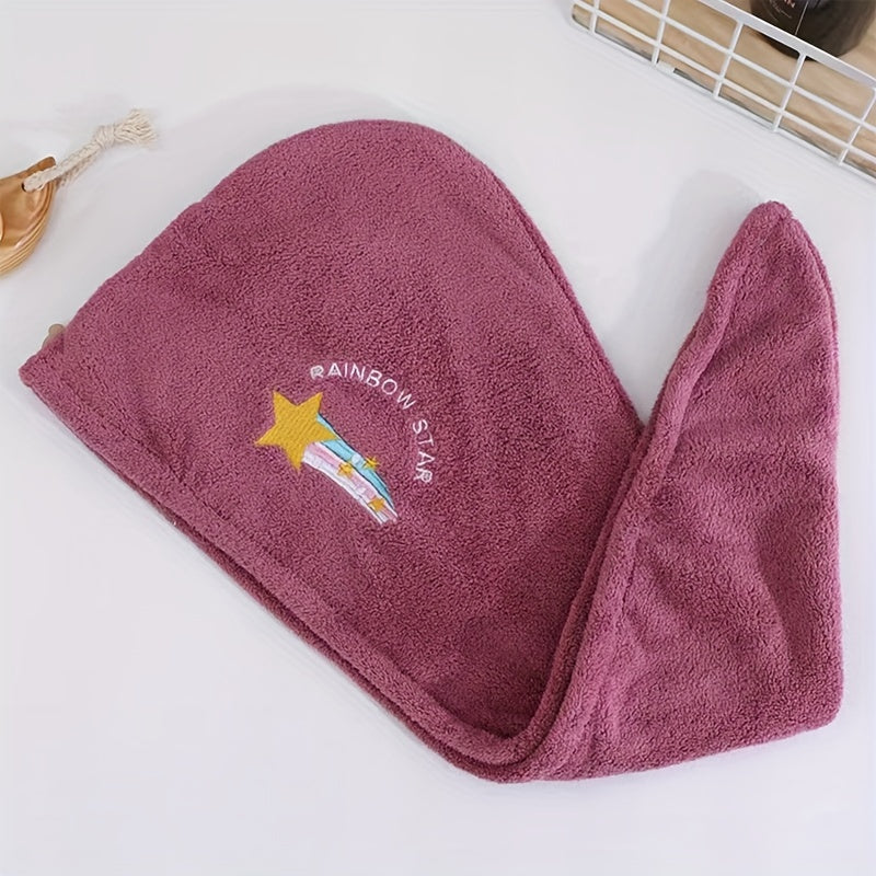 Microfiber Hair Towel Cap for Quick Drying Women Absorbent Turban Bathroom Essential
