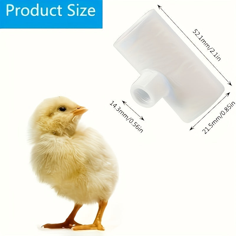 Automatic Poultry Waterer Kit with Leak-Proof PVC Cups for Chickens Ducks Quails and Turkeys