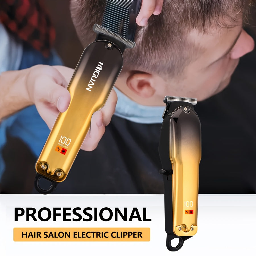 Digital Display Hair Clipper USB Rechargeable Trimming and Styling Tool for Men